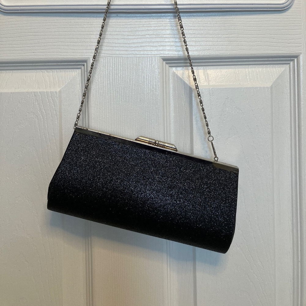 Black Sparkly Evening Bag